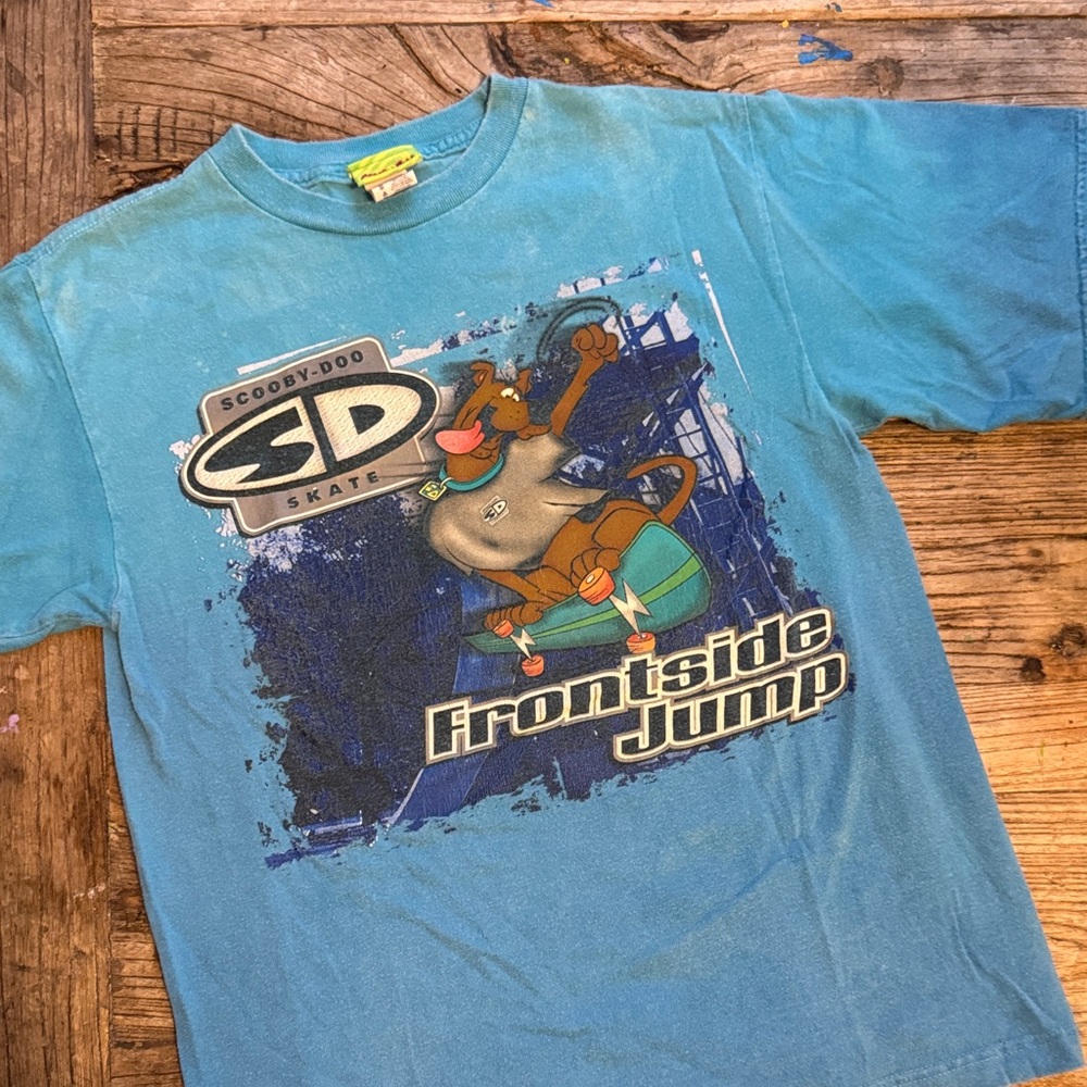 Vintage Blue Scooby-Doo Skate T-Shirt L/XL?